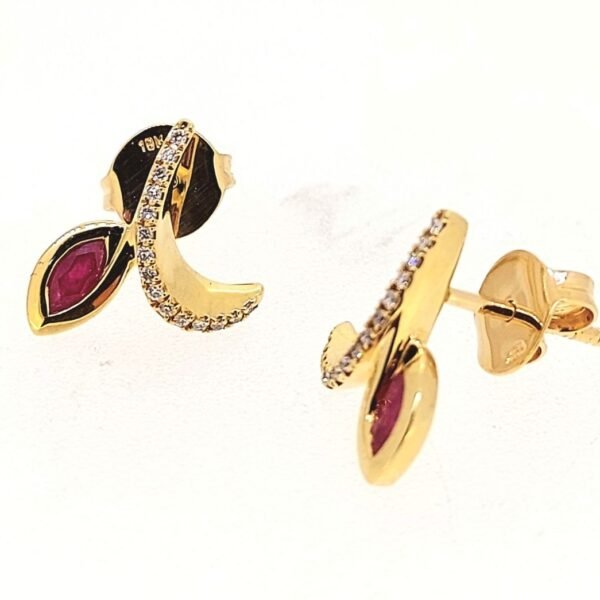 Diamond / Ruby Earrings