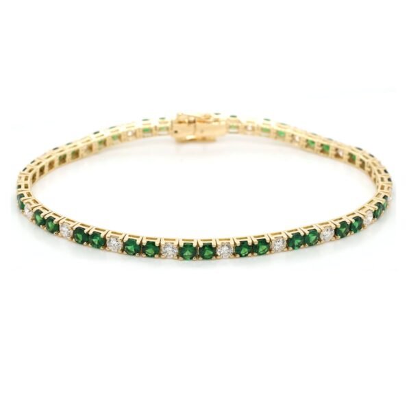 Diamond / Tsavorite Bracelet