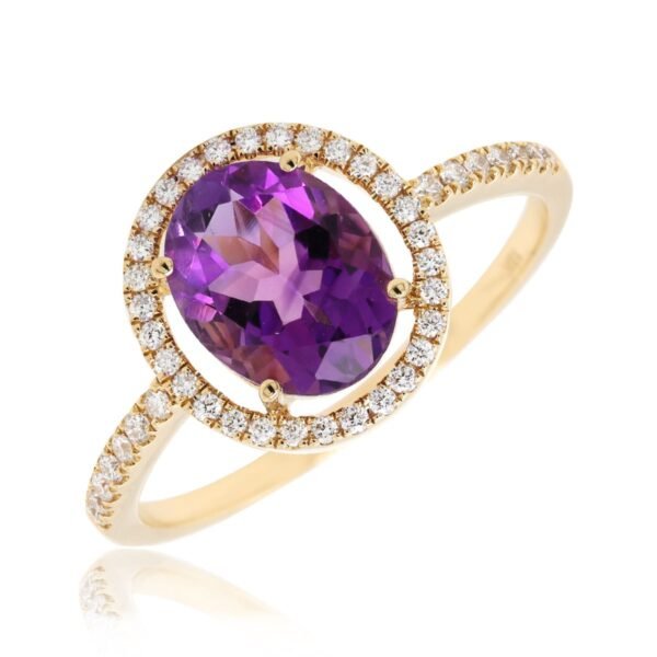 Diamond / Amethyst Ring