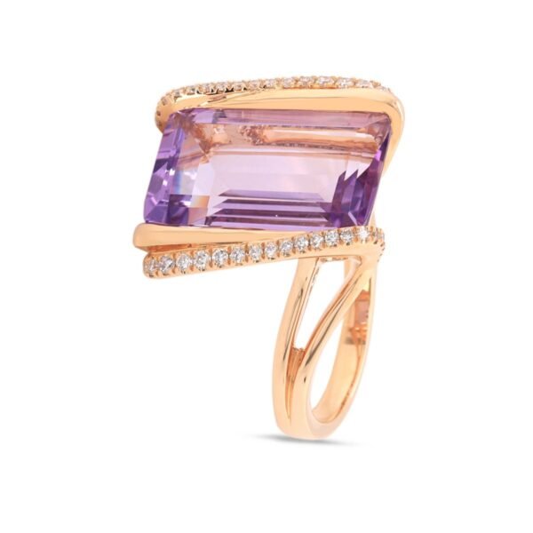 Diamond / Amethyst Ring