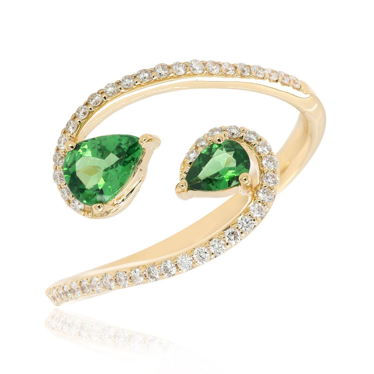 Diamond / Tsavorite Ring