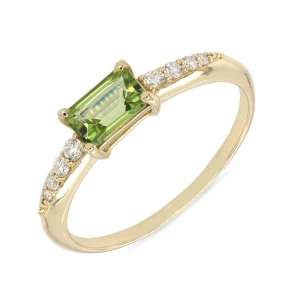 Diamond / Peridot Ring