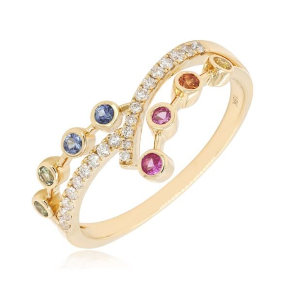 Diamond / Fancy Sapphire Ring