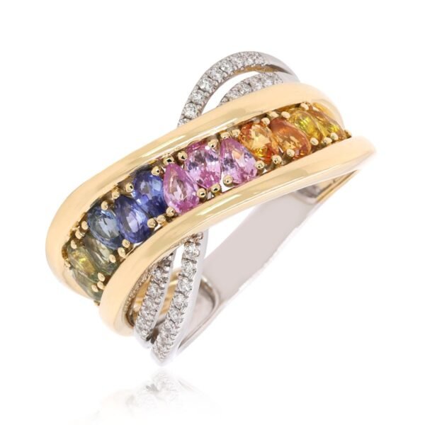 Diamond / Fancy Sapphire Ring