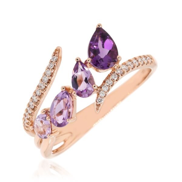 Diamond / Amethyst Ring