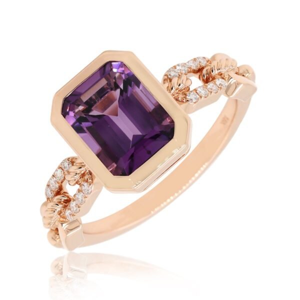 Diamond / Amethyst Ring