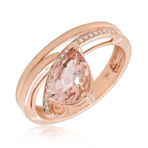 Diamond / Morganite Ring