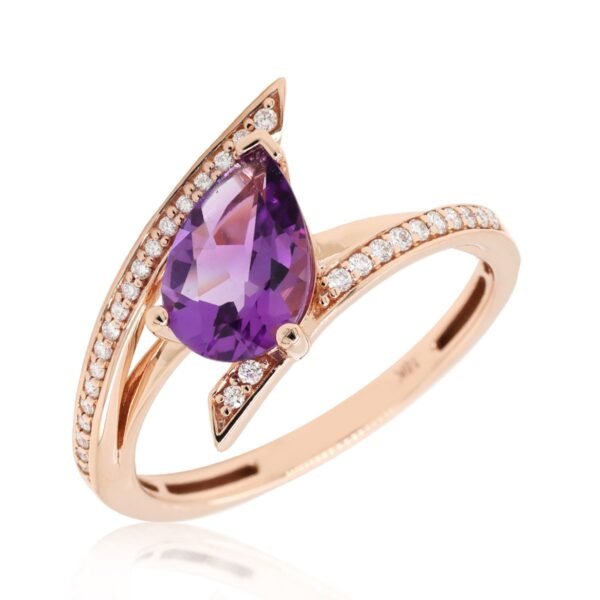 Diamond / Amethyst Ring