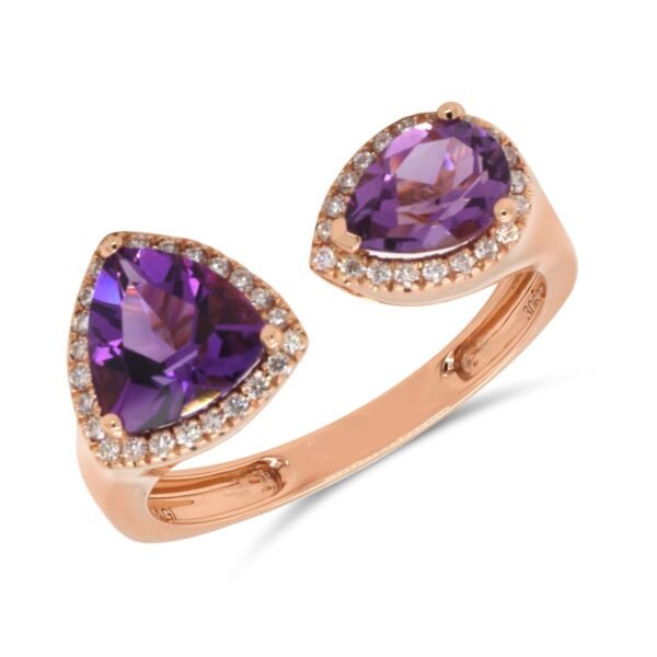 Diamond / Amethyst Ring