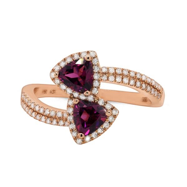 Diamond / Rhodolite Ring