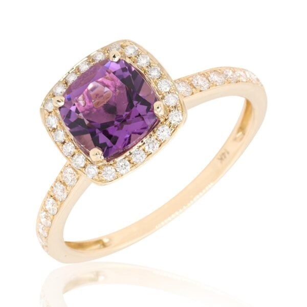 Diamond / Amethyst Ring