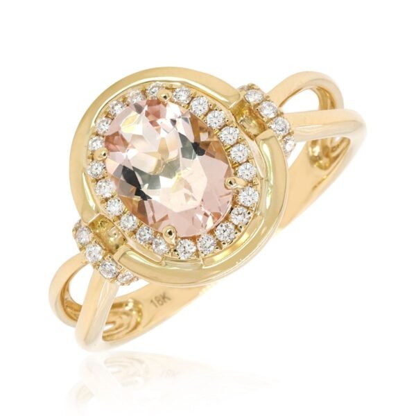 Diamond / Morganite Ring