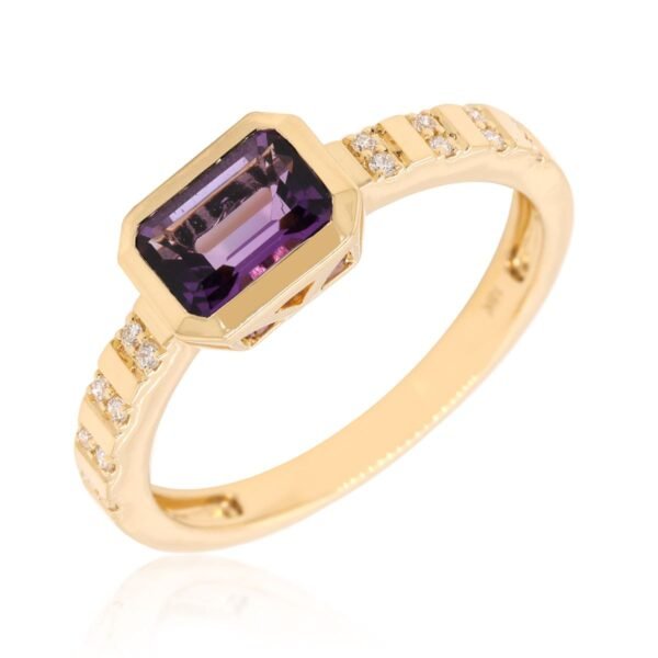 Diamond / Amethyst Ring