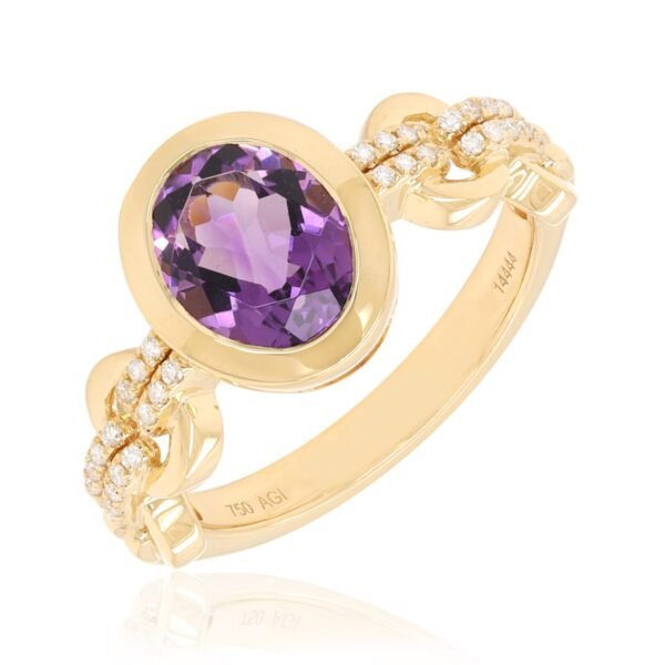 Diamond / Amethyst Ring