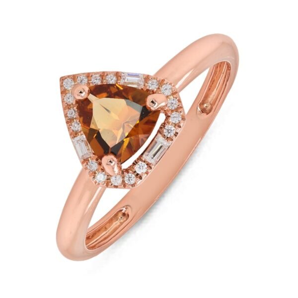Diamond / Citrine Ring