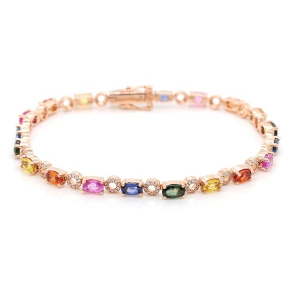 Diamond / Fancy Sapphire Bracelet