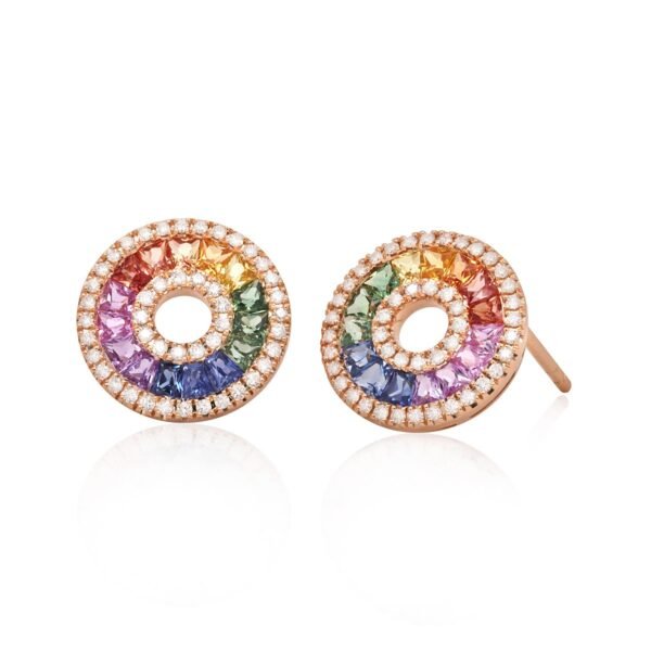 Diamond / Fancy Sapphire Earrings