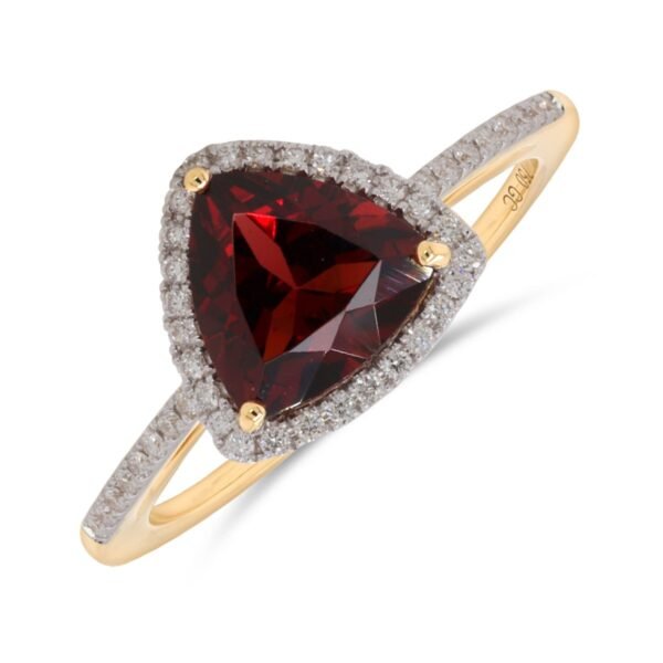 Diamond / Garnet Ring