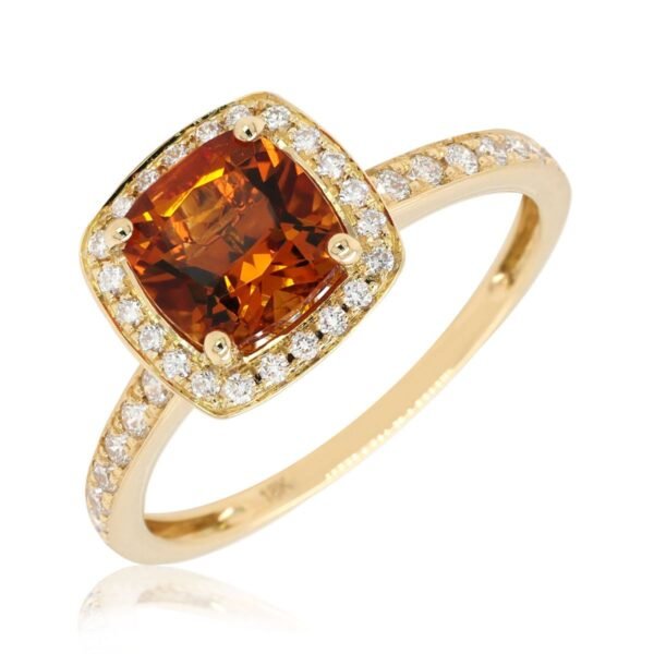 Diamond / Citrine Ring
