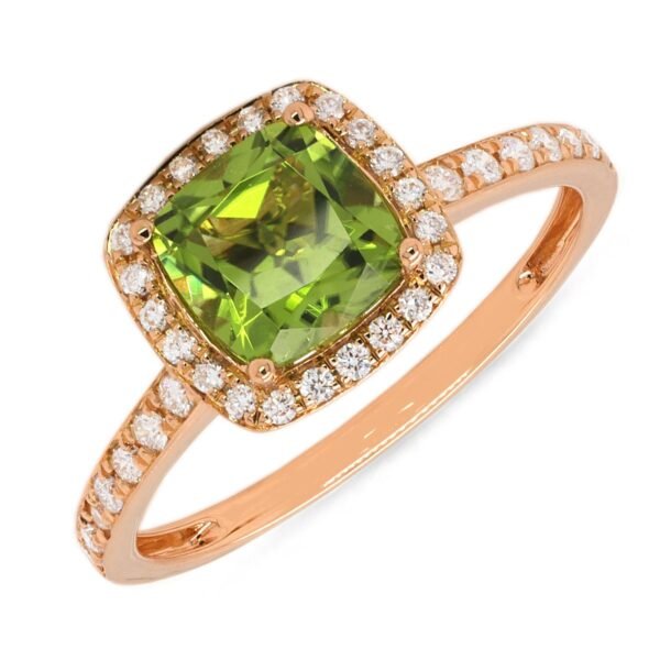 Diamond / Peridot Ring