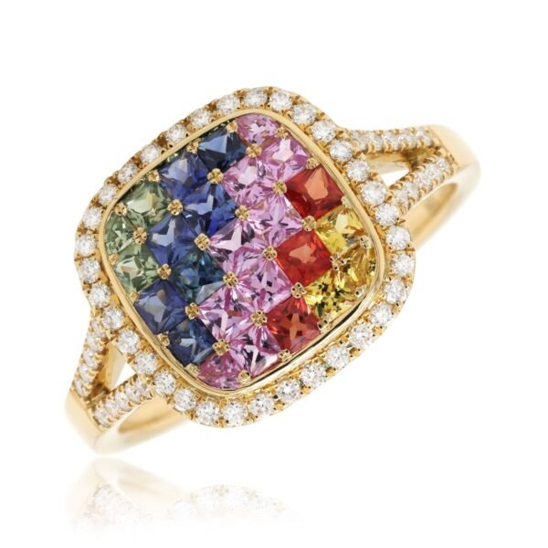 Diamond / Fancy Sapphire Ring