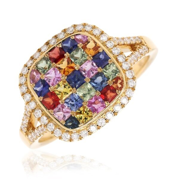 Diamond / Fancy Sapphire Ring