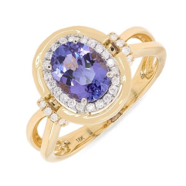 Diamond / Tanzanite Ring