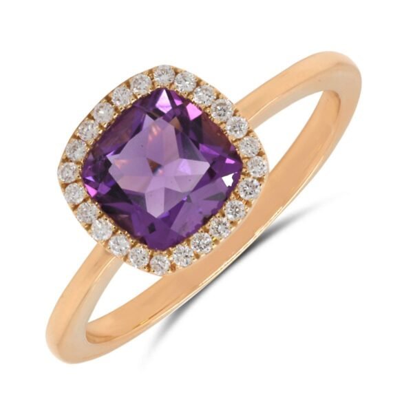 Diamond / Amethyst Ring