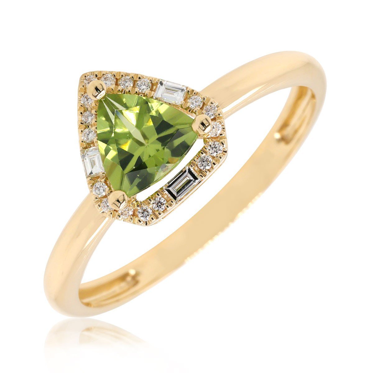 Diamond / Peridot Ring