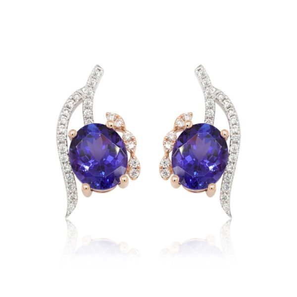 Diamond / Tanzanite Earrings