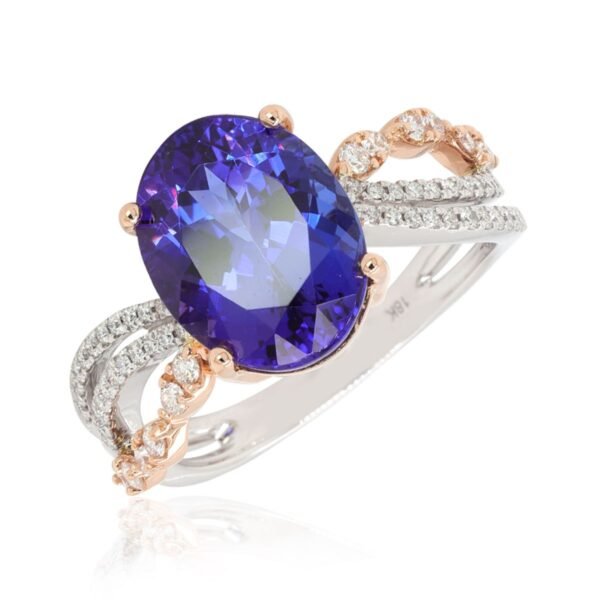 Diamond / Tanzanite Ring