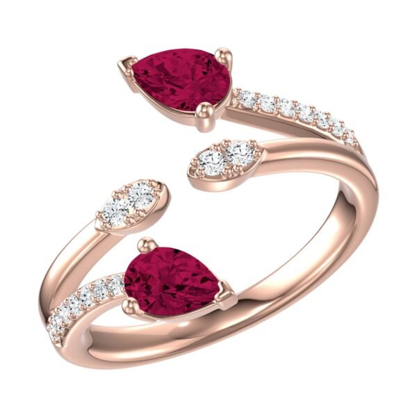 Diamond / Rhodolite Ring