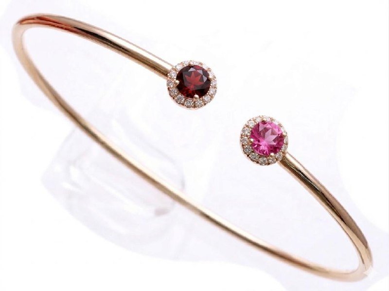 Diamond / Mix Gems Bangle