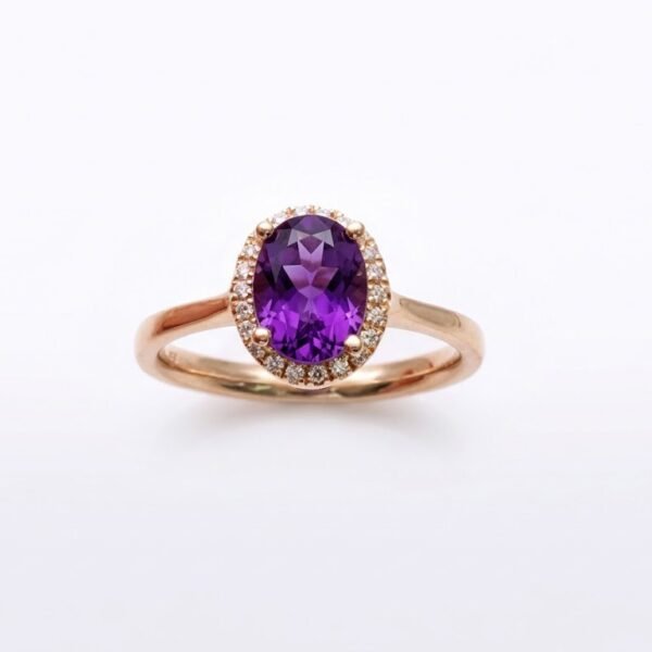 Diamond / Amethyst Ring