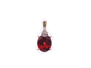 Diamond / Garnet Pendant