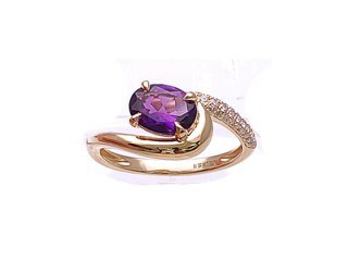 Diamond / Amethyst Ring