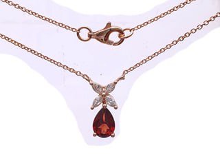 Diamond / Garnet Necklace