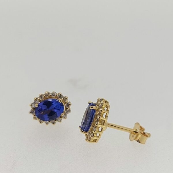 Diamond / Tanzanite Earrings