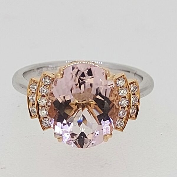 Diamond / Morganite Ring
