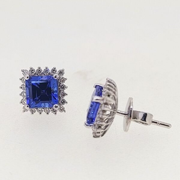 Diamond / Tanzanite Earrings