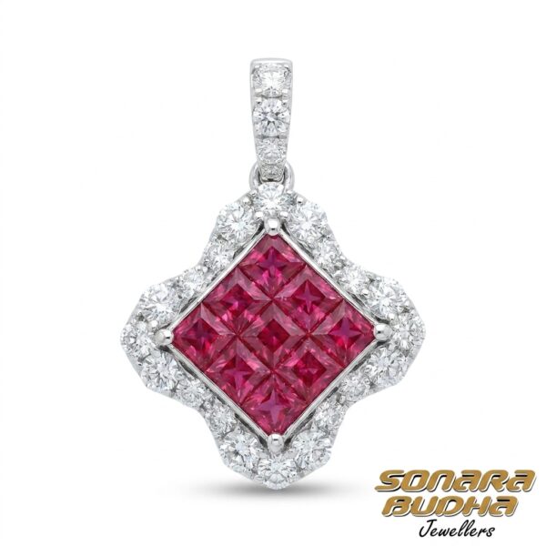Diamond / Ruby Pendant