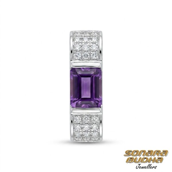 Diamond / Amethyst Pendant