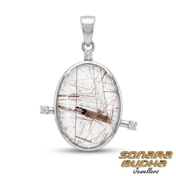 Diamond / Quartz Pendant