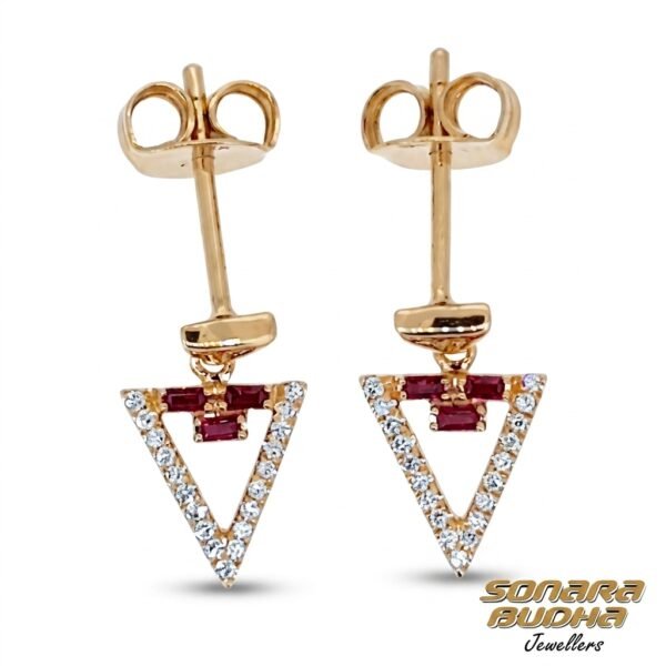Diamond / Ruby Earrings
