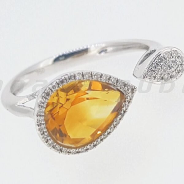 Diamond / Citrine Ring