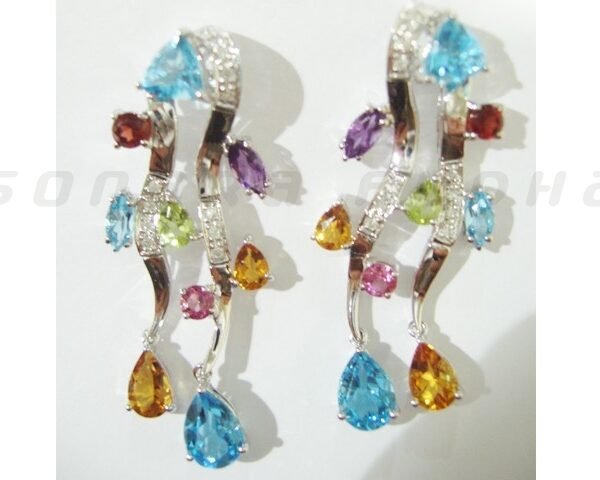 Diamond / Mix Gems Earrings