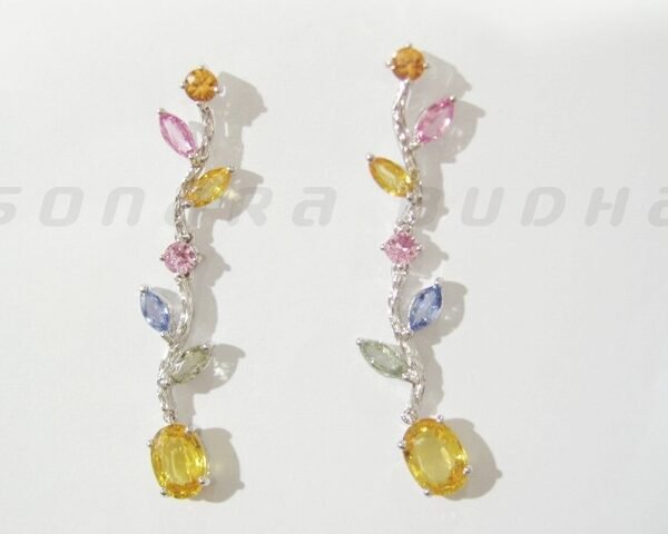 Fancy Sapphire Earrings