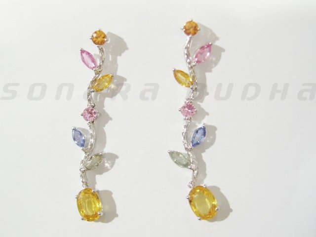 Fancy Sapphire Earrings