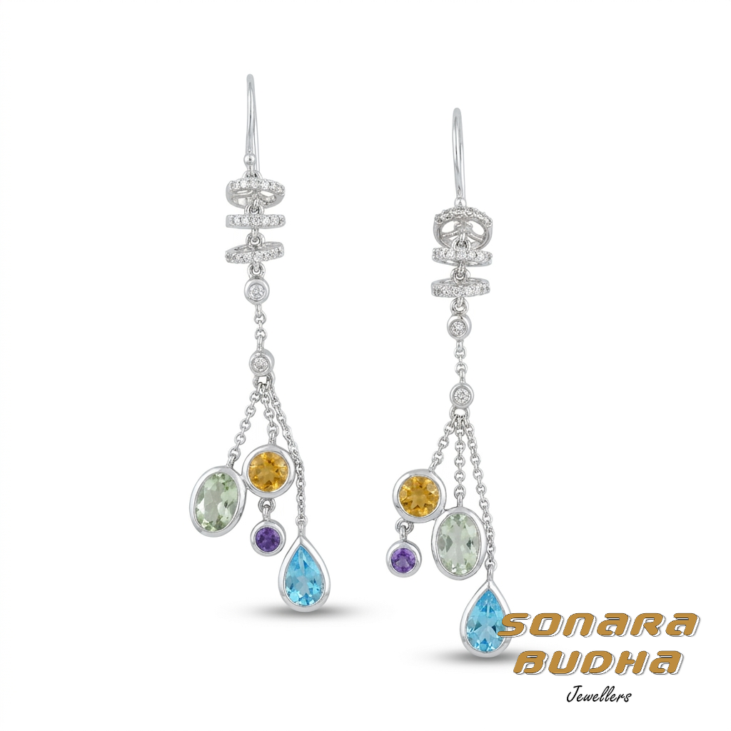 Diamond / Mix Gems Earrings