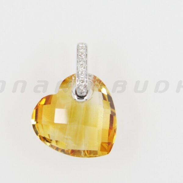 Diamond / Citrine Pendant